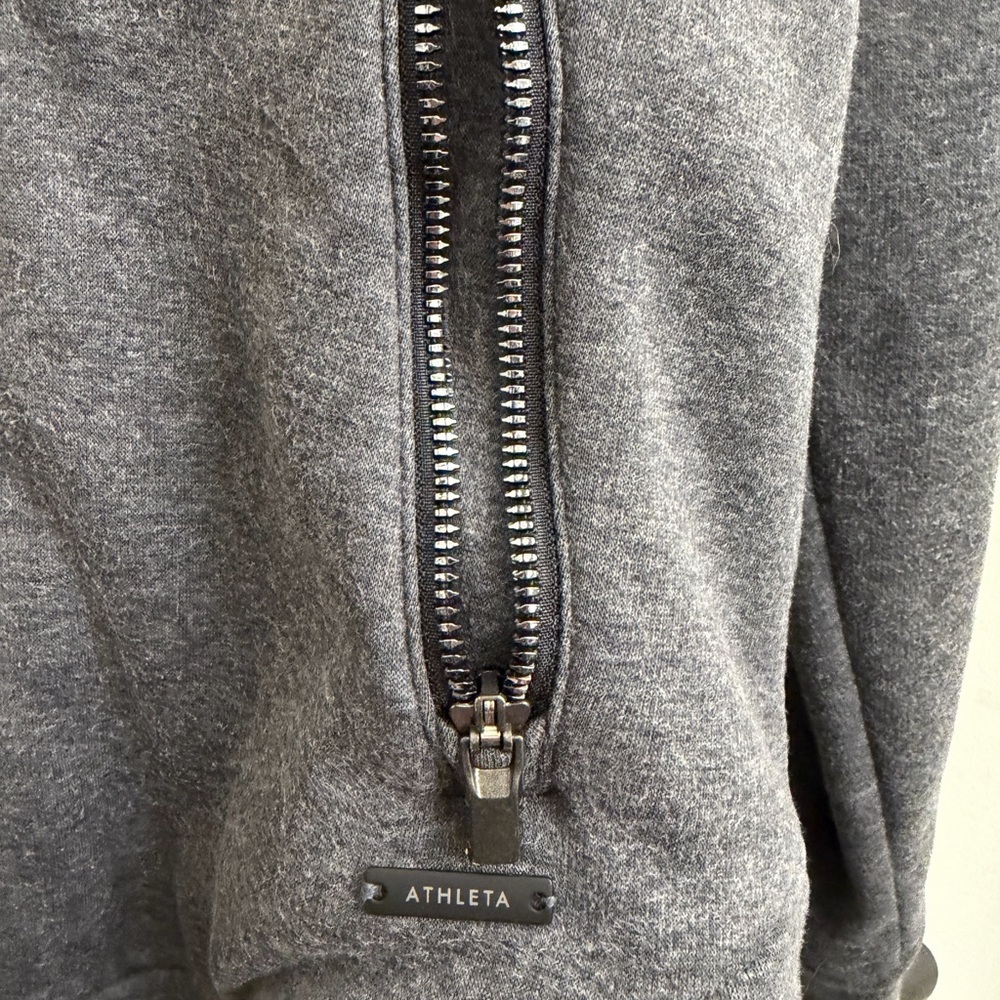 Athletea Zip-Up Hooded Jacket:Super warm fuzzy inside! - Picture 4 of 5
